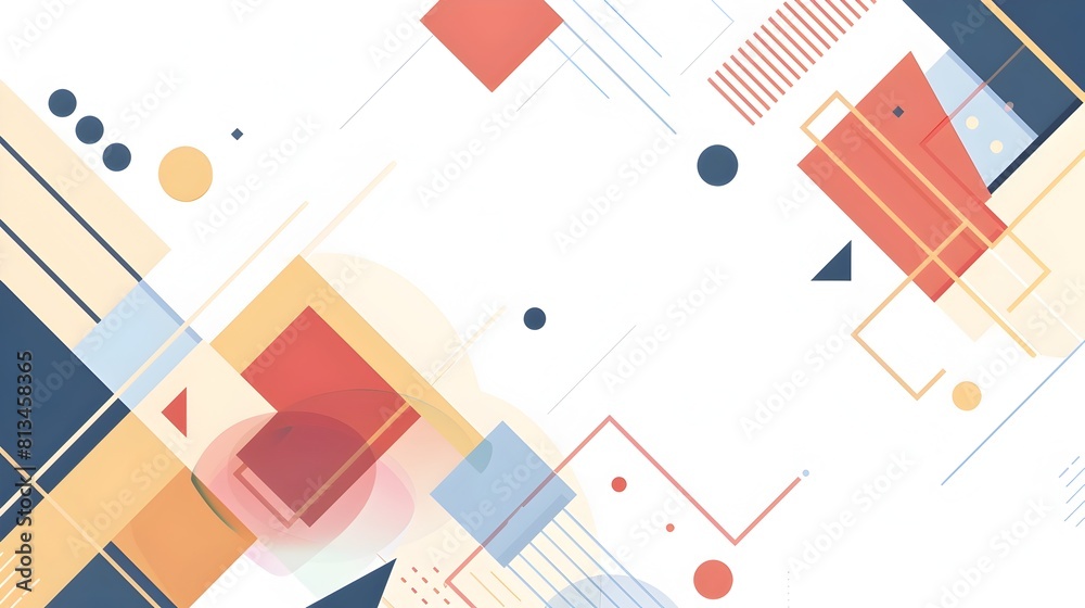 Muted Geometric Abstract Backdrop with Interlocking Shapes and Gradient Overlays in a Minimalist Composition Muted Geometric Abstract Backdrop with Interlocking Shapes and Gradient Overlays in a Minimalist Composition