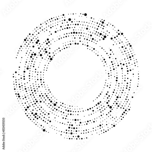 Circle halftone dotted background
