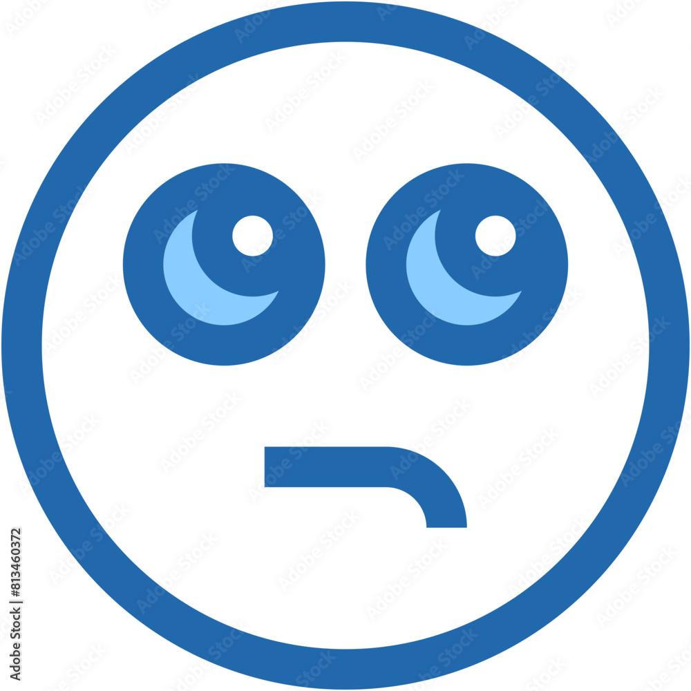 Vector Icon thinking, emoji, emotion, smiley, feelings Vector Icon thinking, emoji, emotion, smiley, feelings
