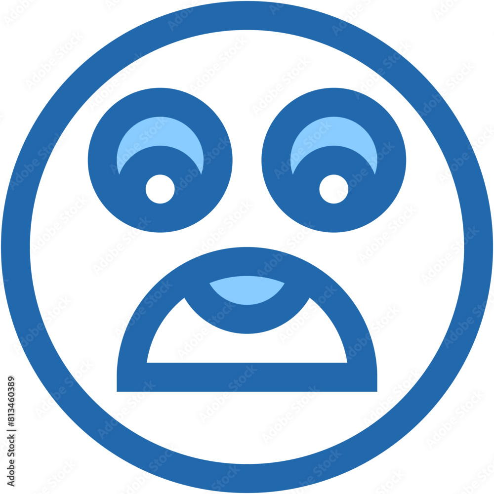 Vector Icon shocked, emoji, emotion, smiley, feelings Vector Icon shocked, emoji, emotion, smiley, feelings