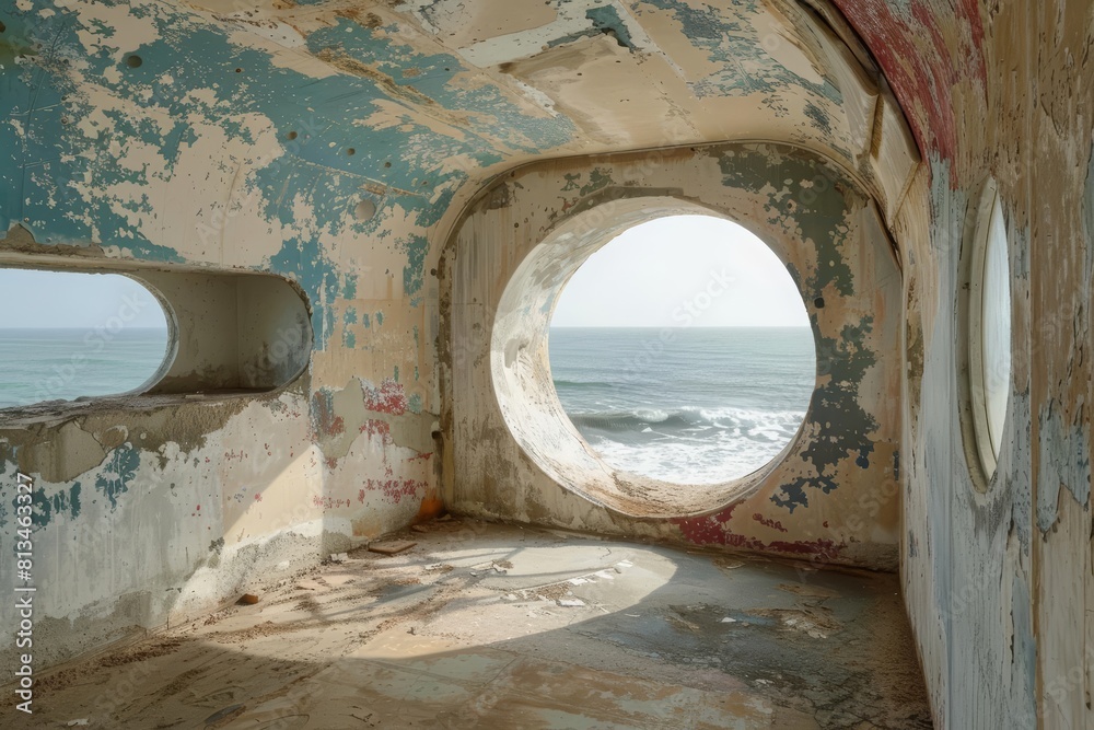 Inside a repurposed lighthouse on a deserted beach, a hightech art ...