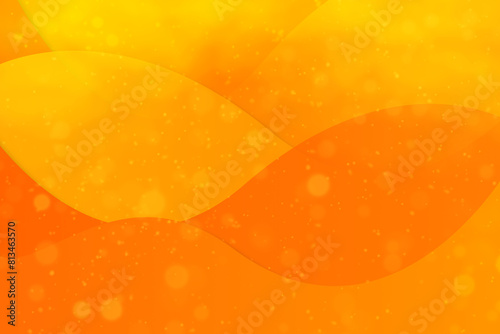 Abstract orange and yellow, Panoramic banner background with bokeh lights and sunlight, panoramic background, Copy Space