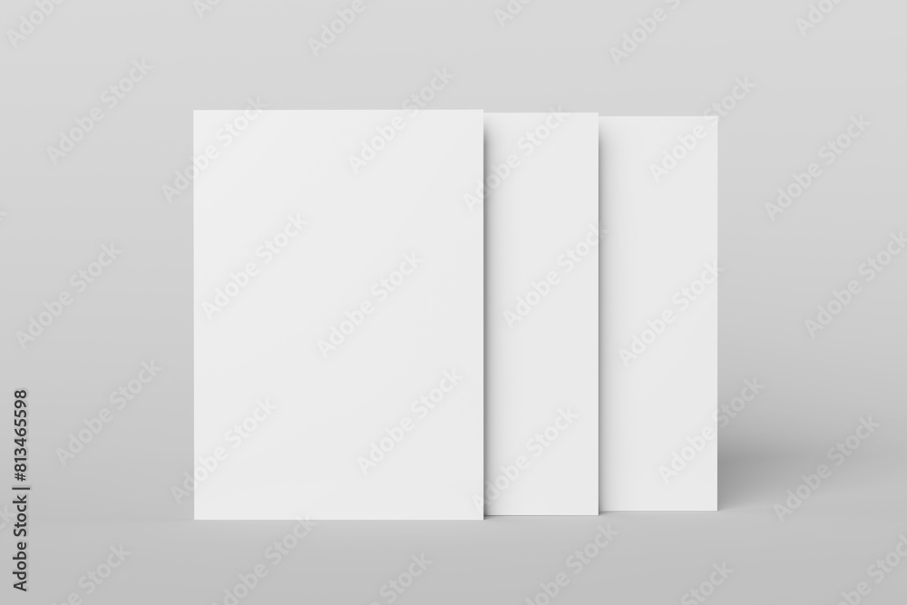 Realistic blank A4 flyer brochure for mockup. Realistic blank A4 flyer brochure for mockup.