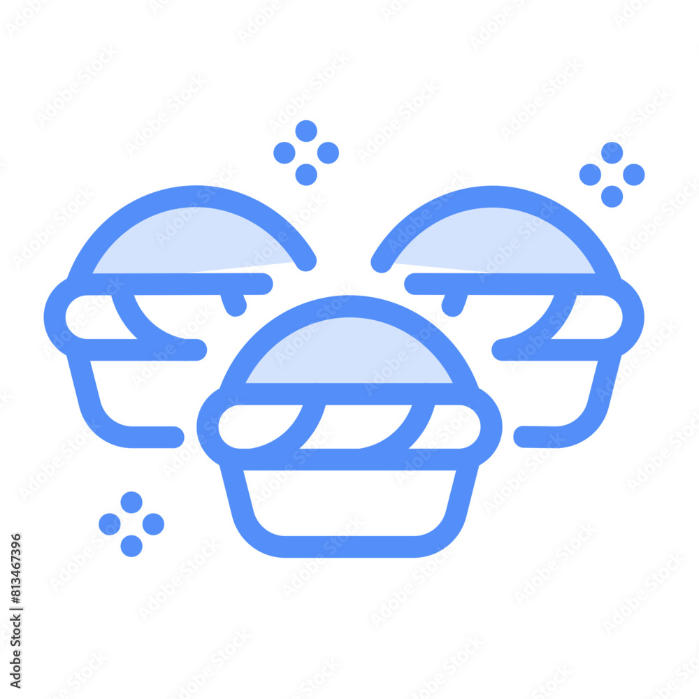 Holi Icon With Lineal Color Style Holi Icon With Lineal Color Style