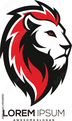 Wallpaper Mural a minimalist Lion logo vector art illustration with a Lion icon logo Torontodigital.ca