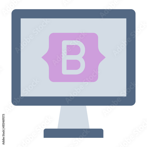 Bootstrap web development icon