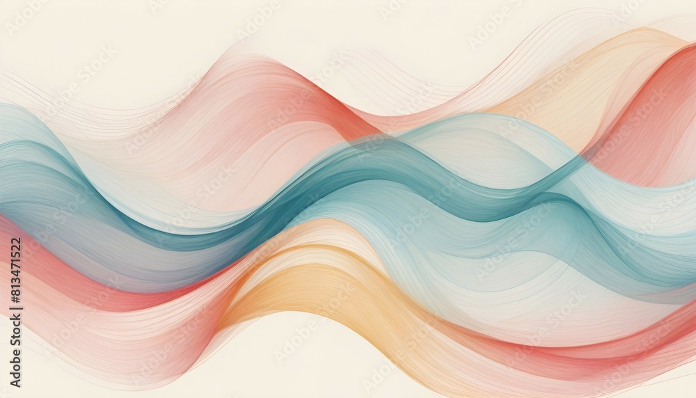 Fototapeta premium Abstract stylish wave background 
