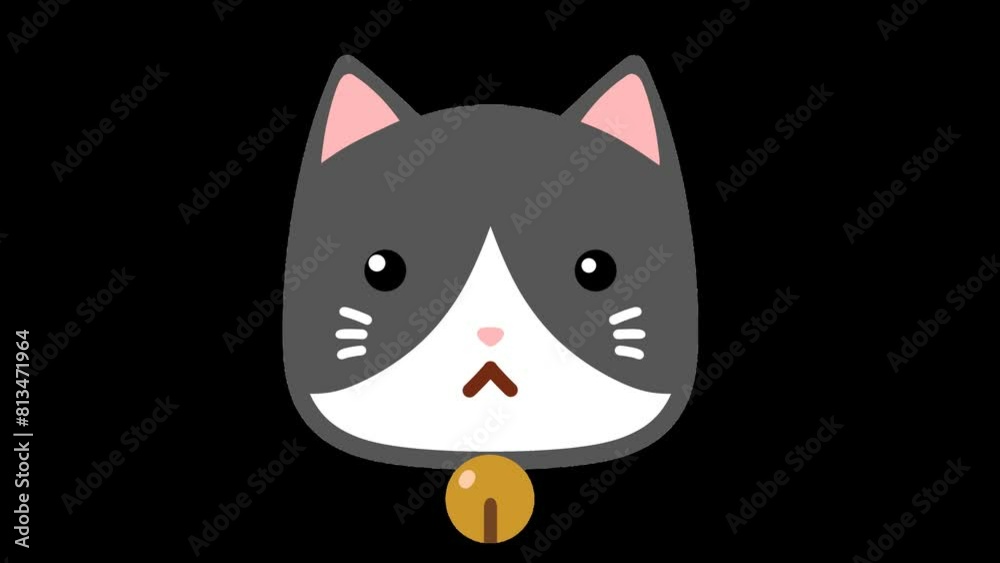 lovely cat emoji in an animation style with an transparent background lovely cat emoji in an animation style with an transparent background