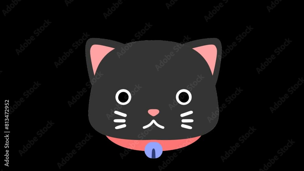 lovely cat emoji in an animation style with an transparent background lovely cat emoji in an animation style with an transparent background