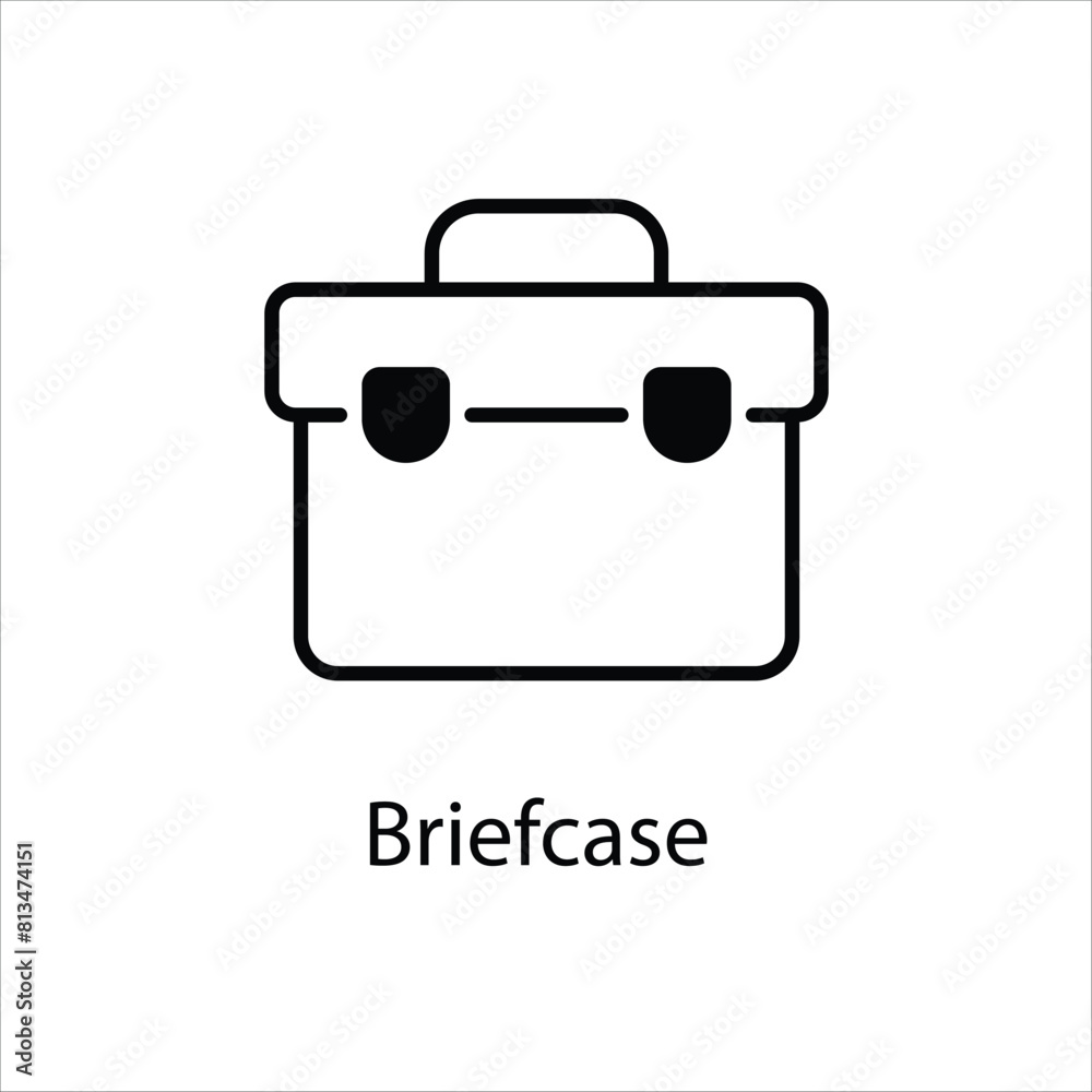 Briefcase vector icon Briefcase vector icon