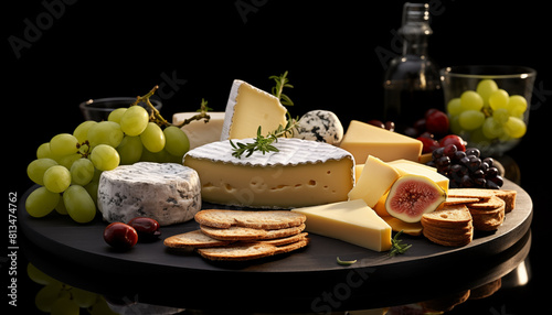 Cheese platter with camembert
