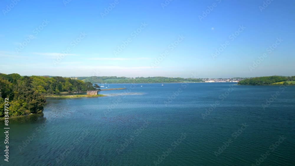 Aerial shot of Strangford Lough in County Down, Northern Ireland.
Filmed on a sunny day, the camera moves forward over the lough.
Produced in 4K, 60 frames per second and in Rec709 color space. Aerial shot of Strangford Lough in County Down, Northern Ireland.
Filmed on a sunny day, the camera moves forward over the lough.
Produced in 4K, 60 frames per second and in Rec709 color space.