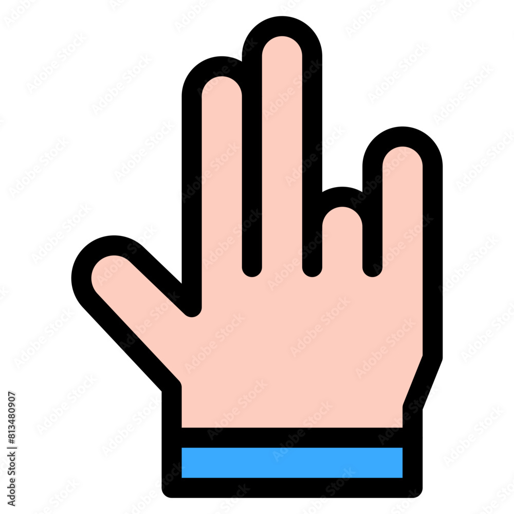 Vector Icon shocker, hand, hands and gestures, gestures, sign Vector Icon shocker, hand, hands and gestures, gestures, sign
