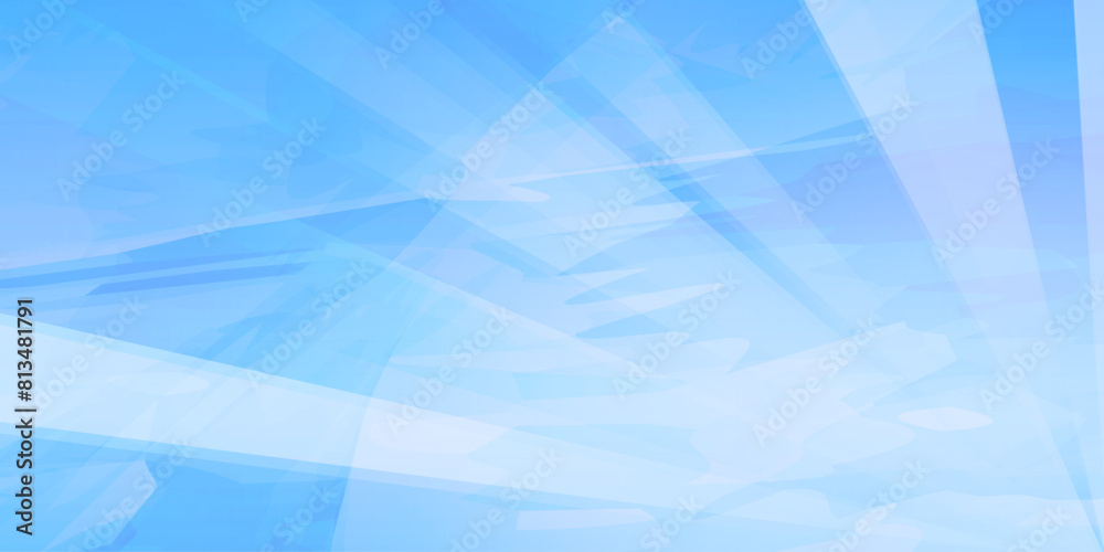 Obraz premium 青い集中線の背景 アブストラクト背景イラスト
