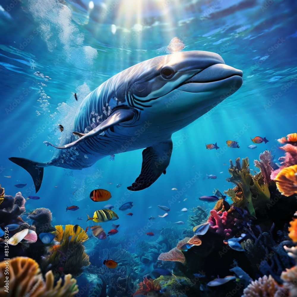 Fototapeta premium An underwater scene