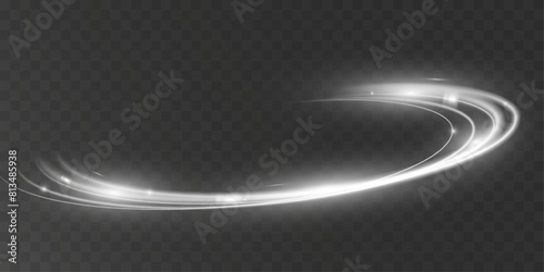 Light white wave shine effect,vector glow line sparkle shine. Silver wavy effects.	


