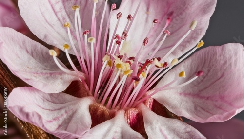 Close-Up pink flower with large pistils photo