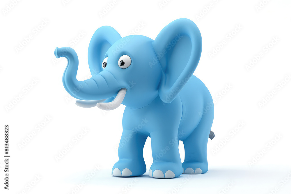 elephant cartoon isolated on white elephant cartoon isolated on white