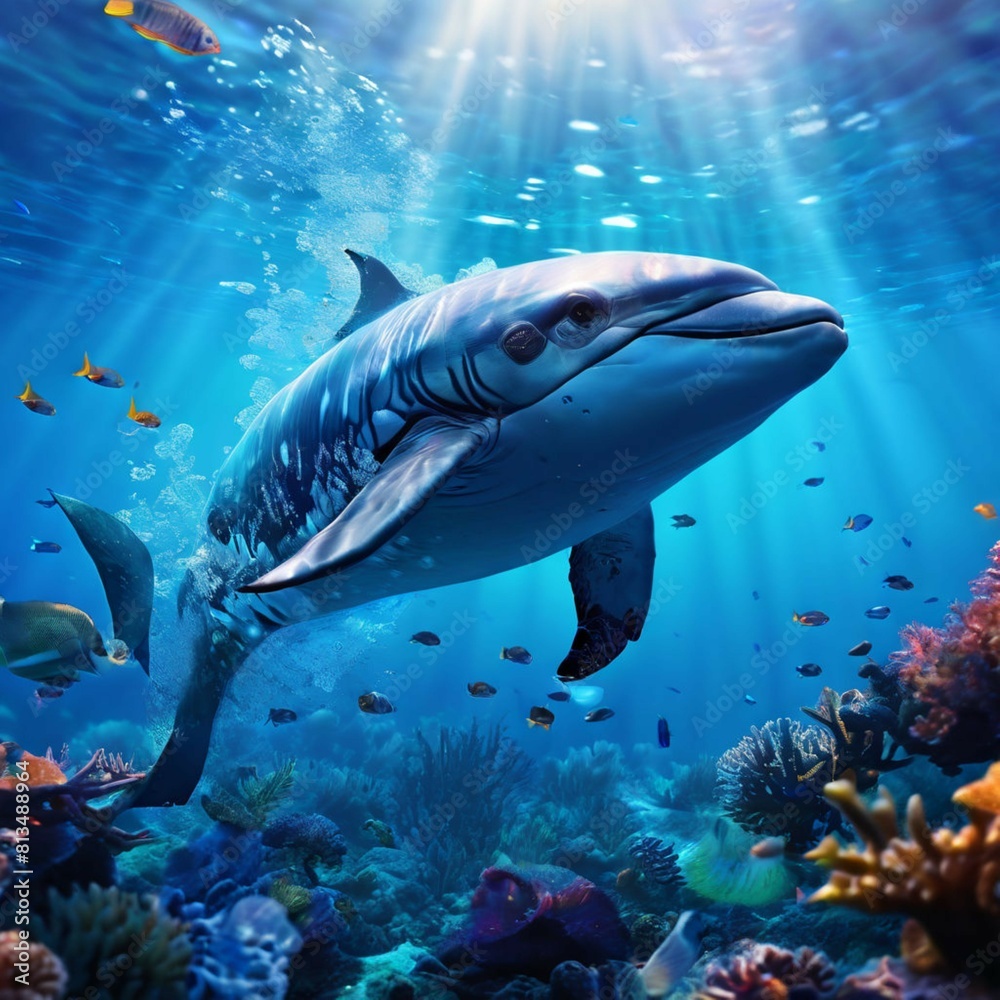 An underwater scene An underwater scene