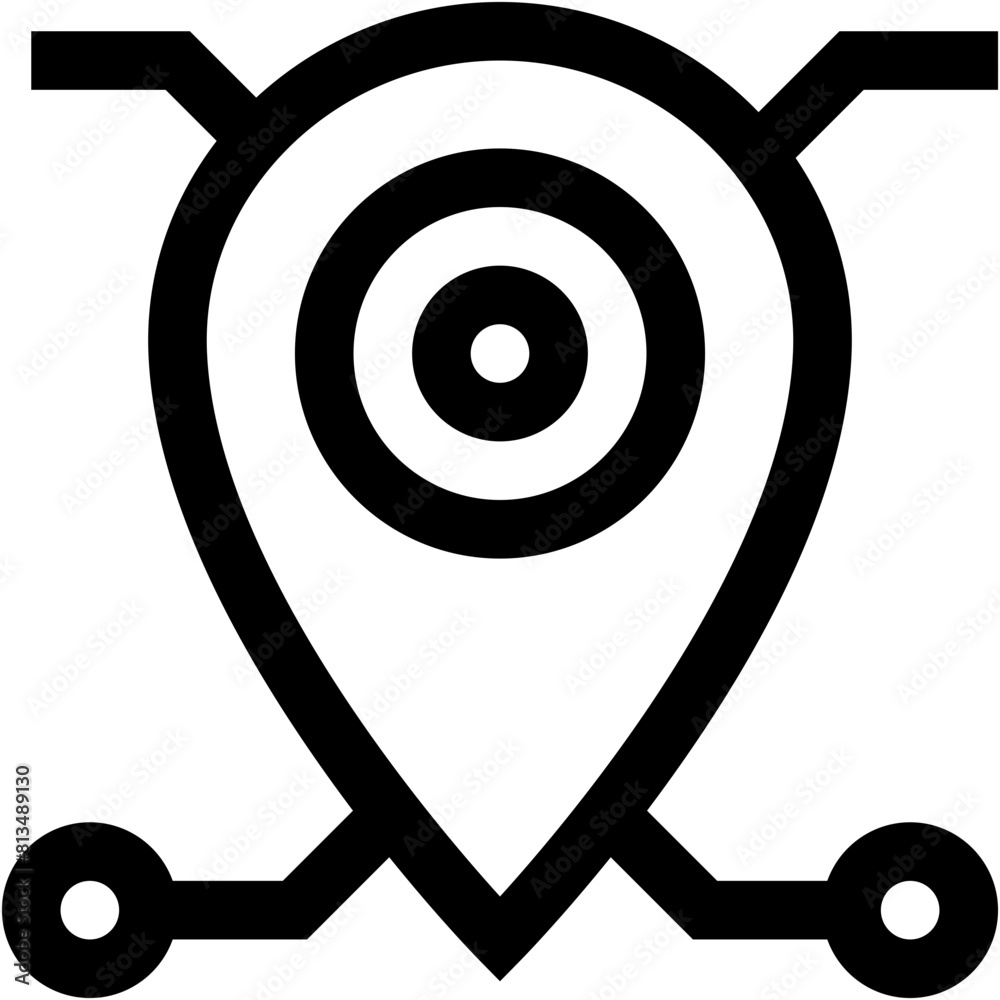 Vector Icon location, pin, placeholder, map location, pin point Vector Icon location, pin, placeholder, map location, pin point