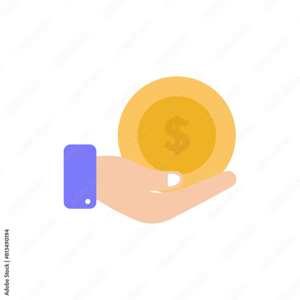 hand holding coin hand holding coin