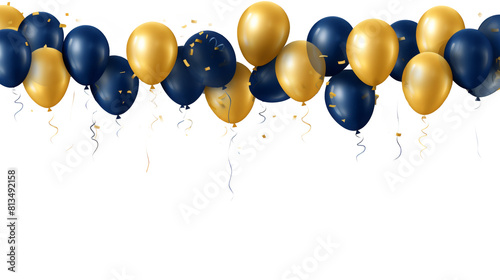 color balloons isolated on white