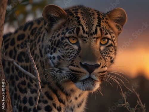 portrait of a leopard