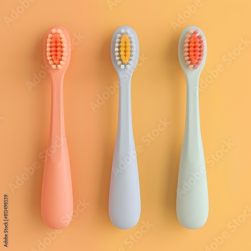 EcoFriendly Toothbrush Design in Vibrant Analogous Color Scheme for Sustainable Living