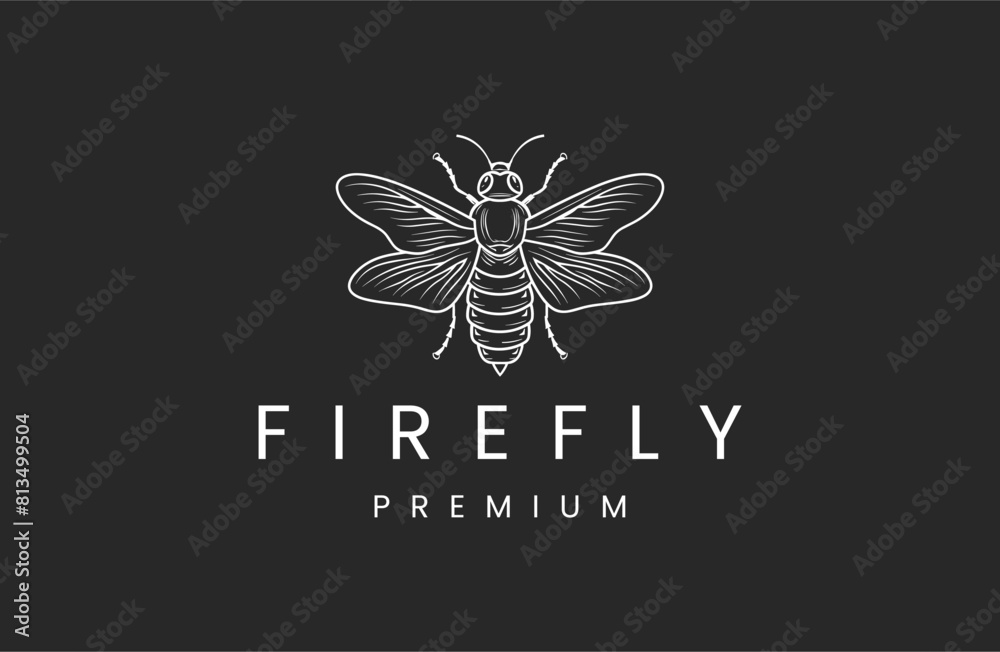 Firefly style logo icon design template flat vector Firefly style logo icon design template flat vector
