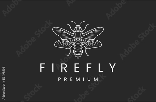 Firefly style logo icon design template flat vector
