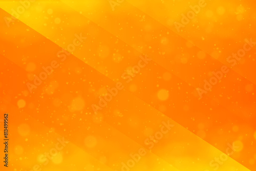 Abstract orange background with logo and line pattern.
