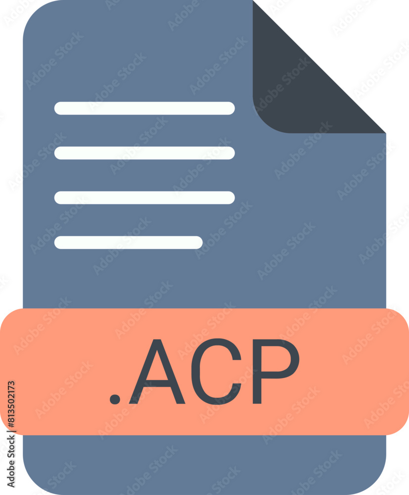 ACP File extension Icon with symbol ACP File extension Icon with symbol