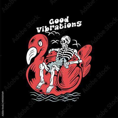 Graphic Tees and Streetwear with Skull Art Urban Fashion with Personality