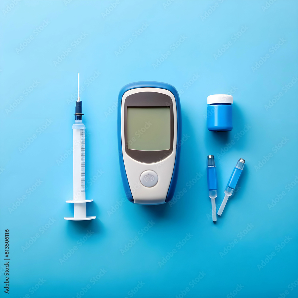 Blood Sugar Monitoring Essentials: Glucometer, Insulin Pen, Lancet, Test Strip Blood Sugar Monitoring Essentials: Glucometer, Insulin Pen, Lancet, Test Strip