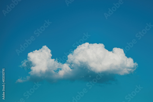 Beautiful white cloud on a blue sky photo