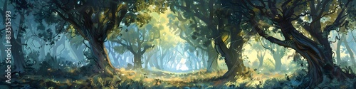 deep forest background