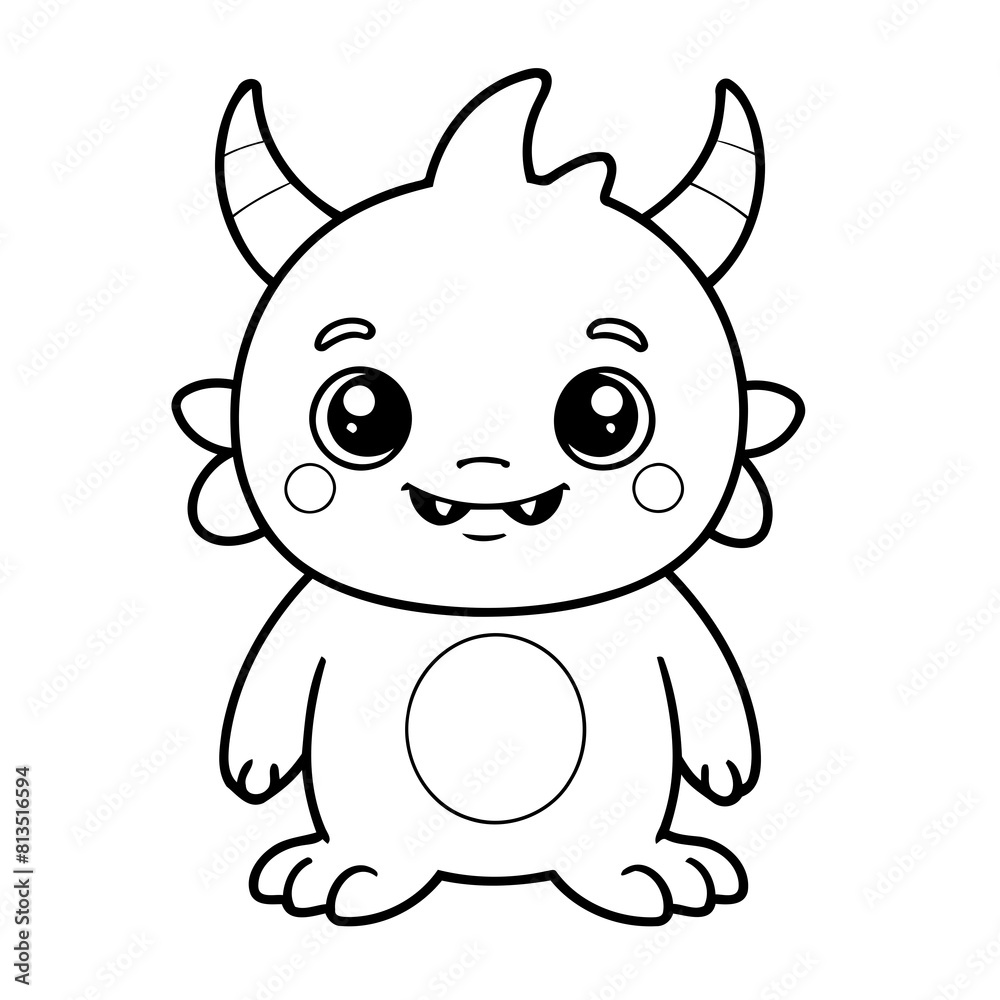 Cute vector illustration friendly doodle for toddlers worksheet Cute vector illustration friendly doodle for toddlers worksheet