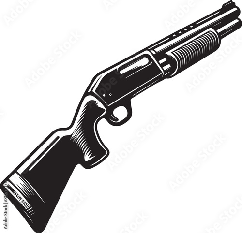 silhouettes of various weapons, gun, pistol, gun vector, gun illustration