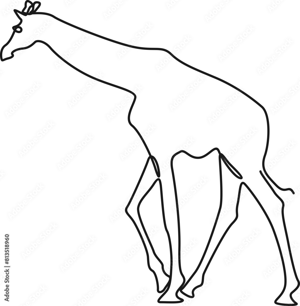Abstract Monoline Animal Element Abstract Monoline Animal Element
