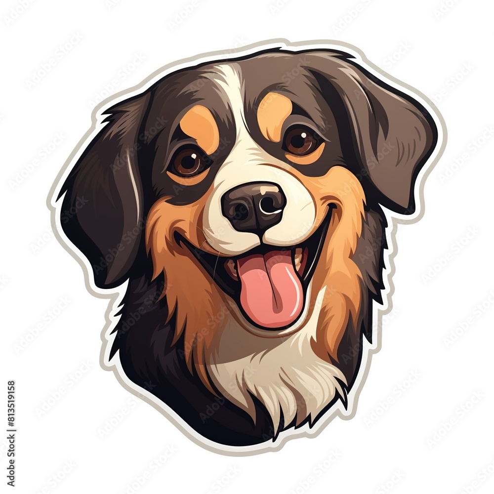 dog cute smile sticker dog cute smile sticker