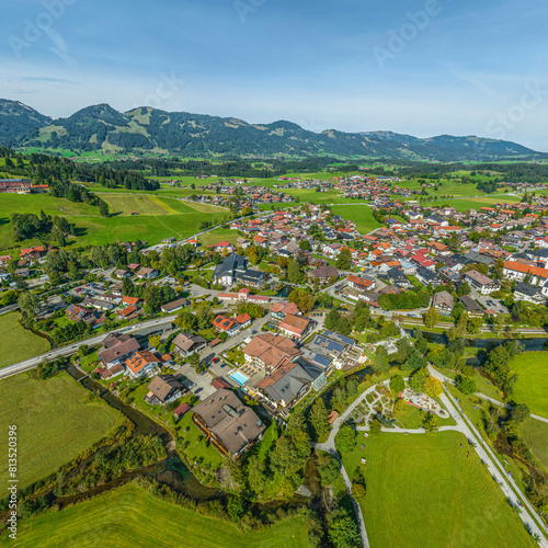 Ausblick auf die Region Fischen im Allgäu