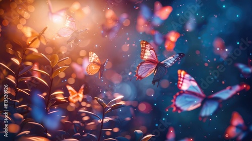 A flock of butterflies © Chaonchai
