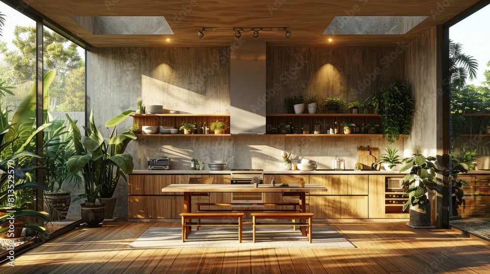 Modern residential, hotel, and homestay interior spaces Modern residential, hotel, and homestay interior spaces