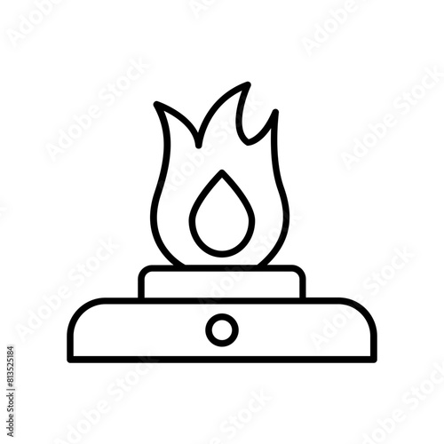 bonfire icon. outline icon