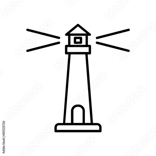 lighthouse icon. outline icon