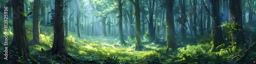 forest background landscape