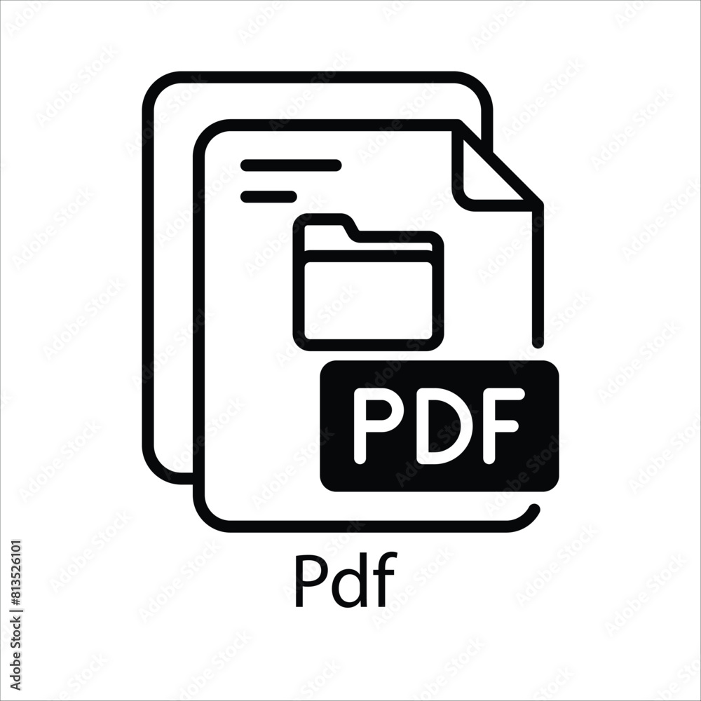 Pdf Vector icon Pdf Vector icon