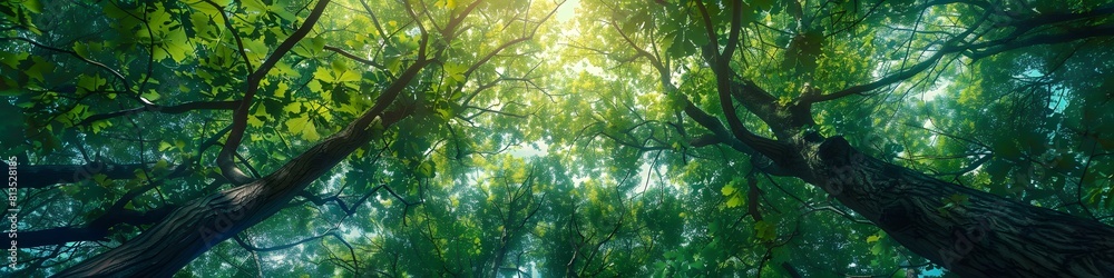 Fototapeta premium forest background landscape