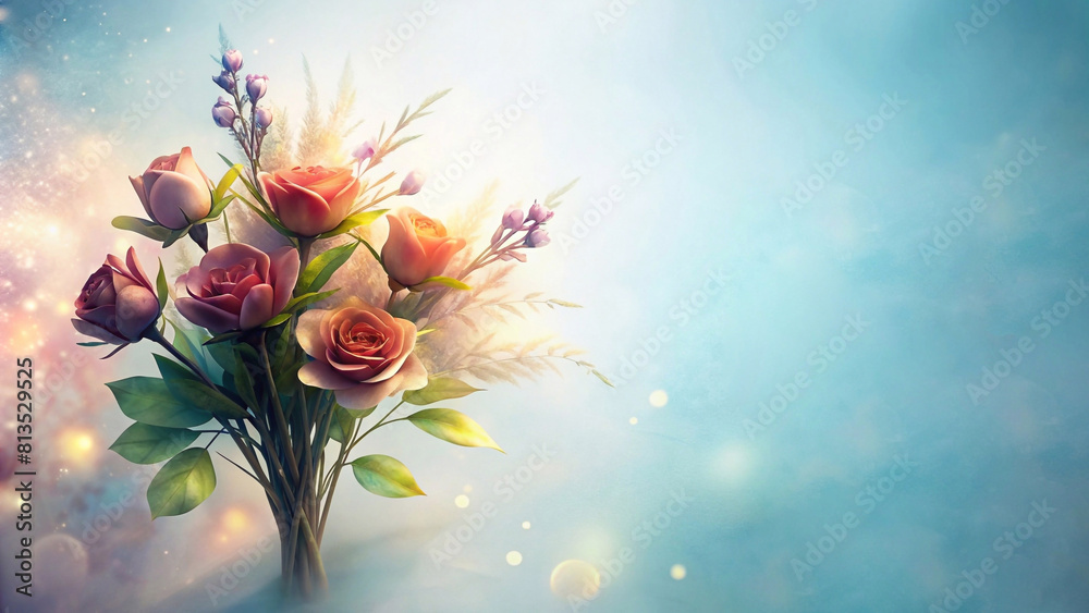 Obraz premium rose flower greeting card Designed to bring happiness and gifts on special and important days.