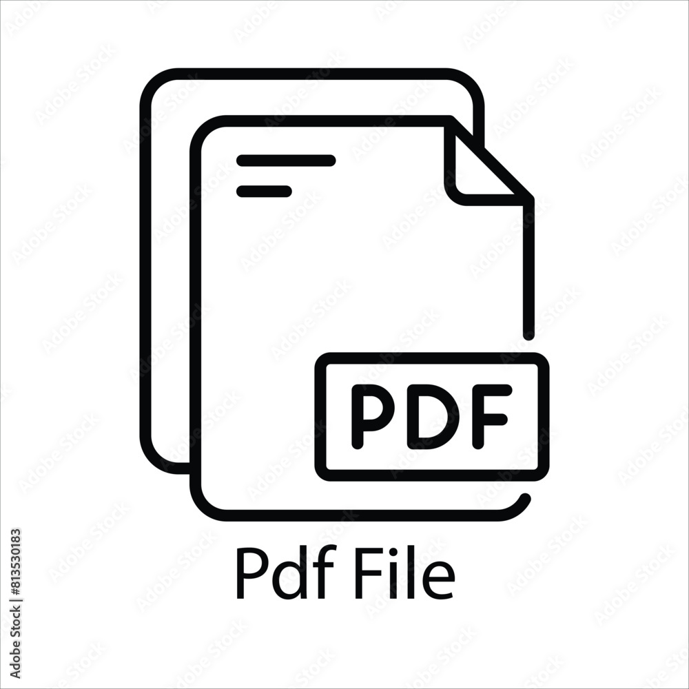 Pdf File Vector icon Pdf File Vector icon